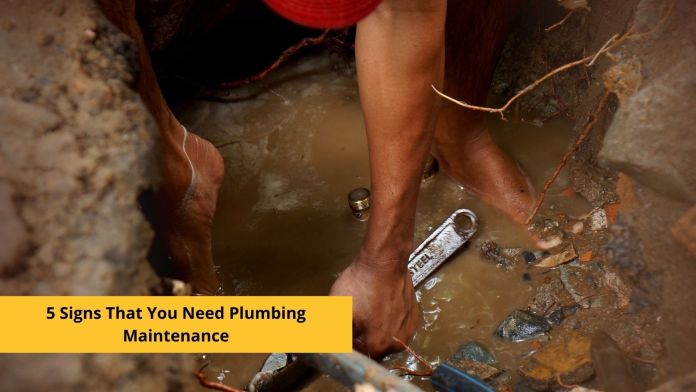 Signs you need plumbing maintenance